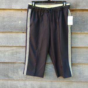 🎈SALE $10🎈NWT Capri's Women's Active Running Capris Black/Sap/Grn PS